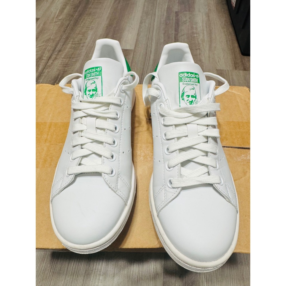 Adidas Stan Smith Primegreen White Green Sneakers Q47226 Mens 7.5